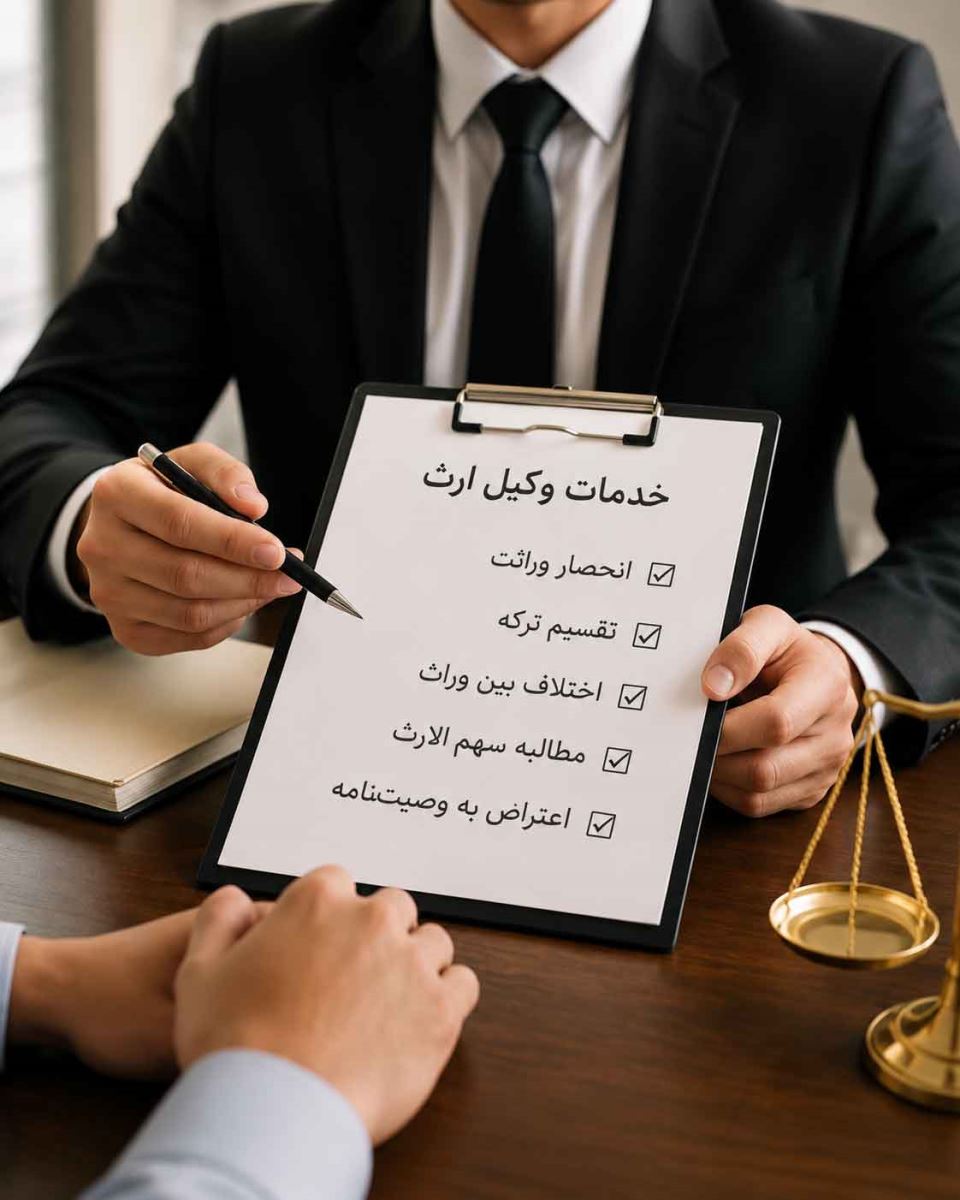 خدمات وکیل ارث
