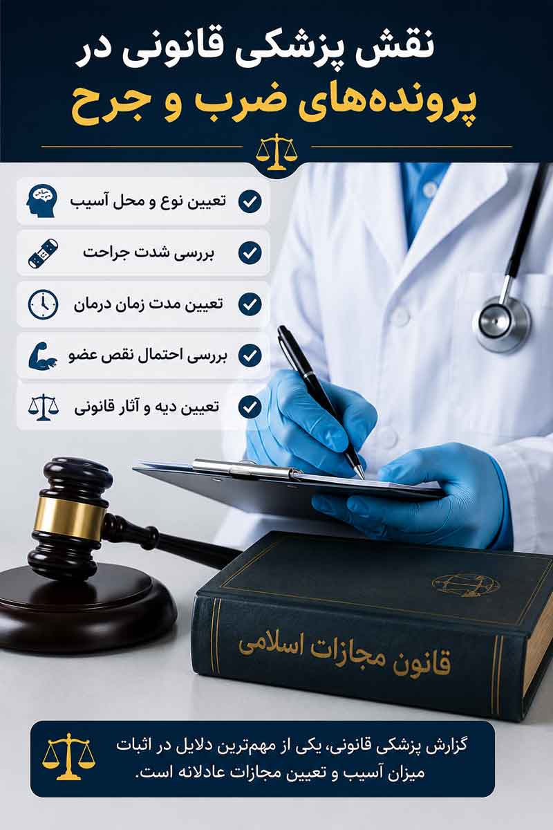 نقش پزشکی قانونی در پرونده ضرب و جرح