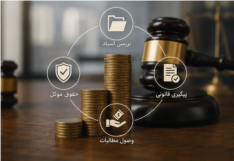وکیل مطالبه طلب کیست و چه دعاوی‌ای را پیگیری می‌کند؟