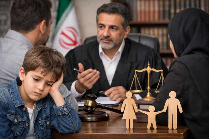 حضانت فرزند بعد از طلاق چگونه تعیین می‌شود؟ راهنمای کامل و به‌روز حقوقی