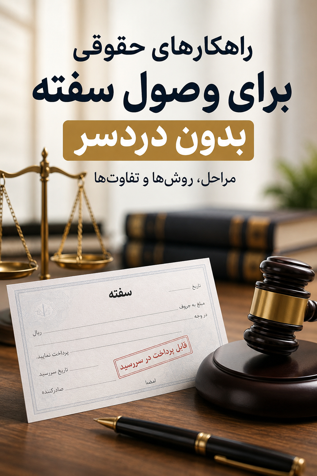 راهکارهای حقوقی برای وصول سفته بدون دردسر | مراحل مطالبه وجه سفته و نکات قانونی
