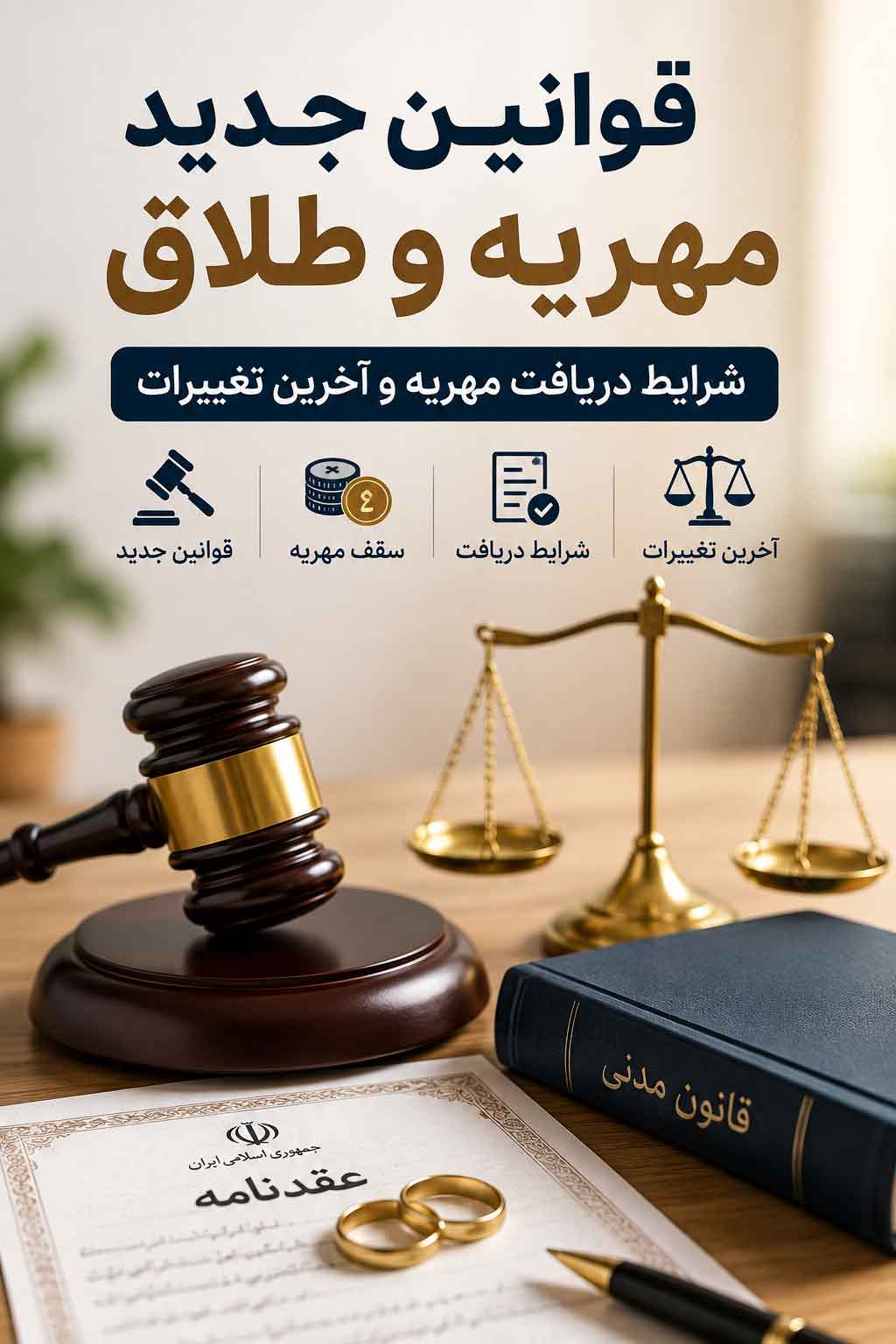 قوانین جدید مهریه و طلاق ۱۴۰۵ | شرایط دریافت مهریه و آخرین تغییرات